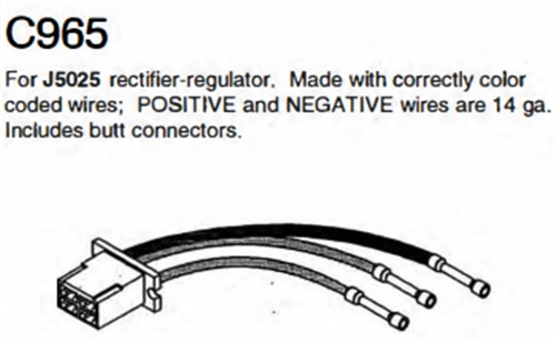 C965_AFTERMARKET BRAND Regulator Repair Lead Connector